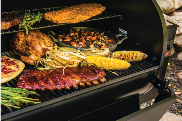 Preparing Food on Grill