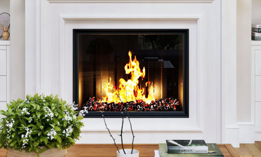 Fireplace in Living Room