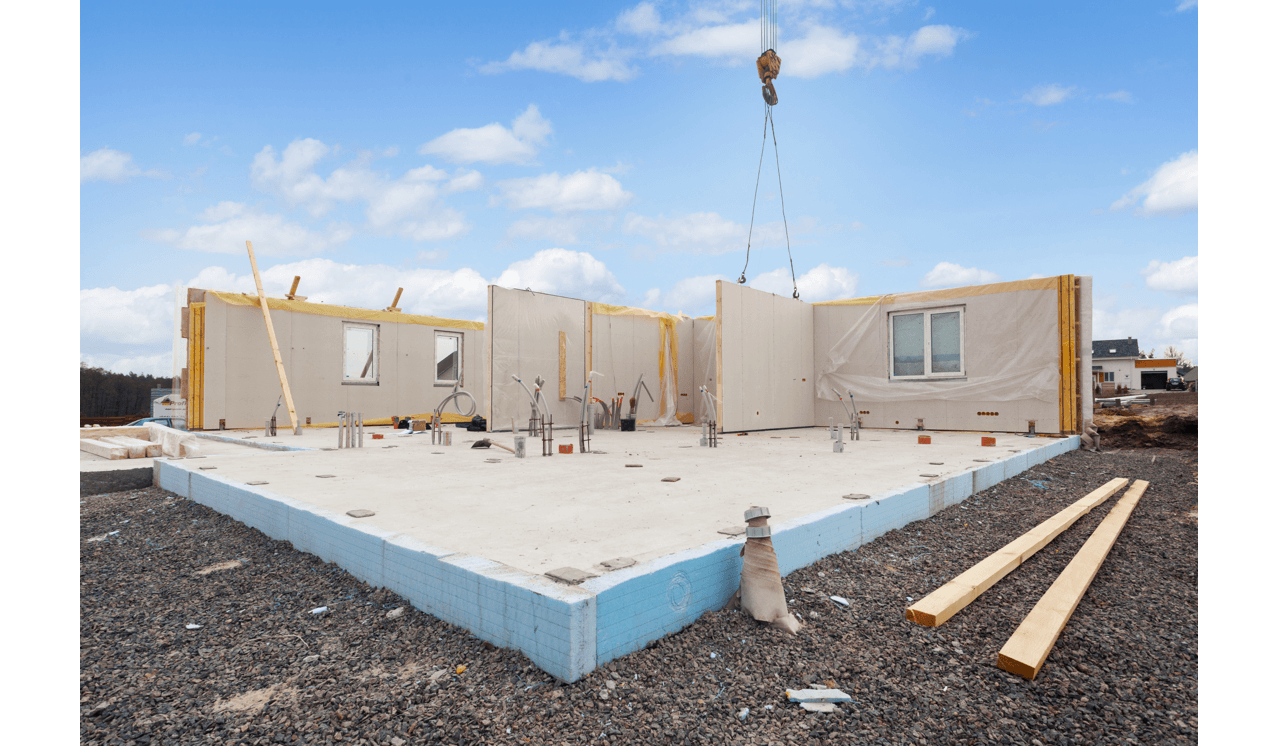 Eye-Level View of Foundation Project